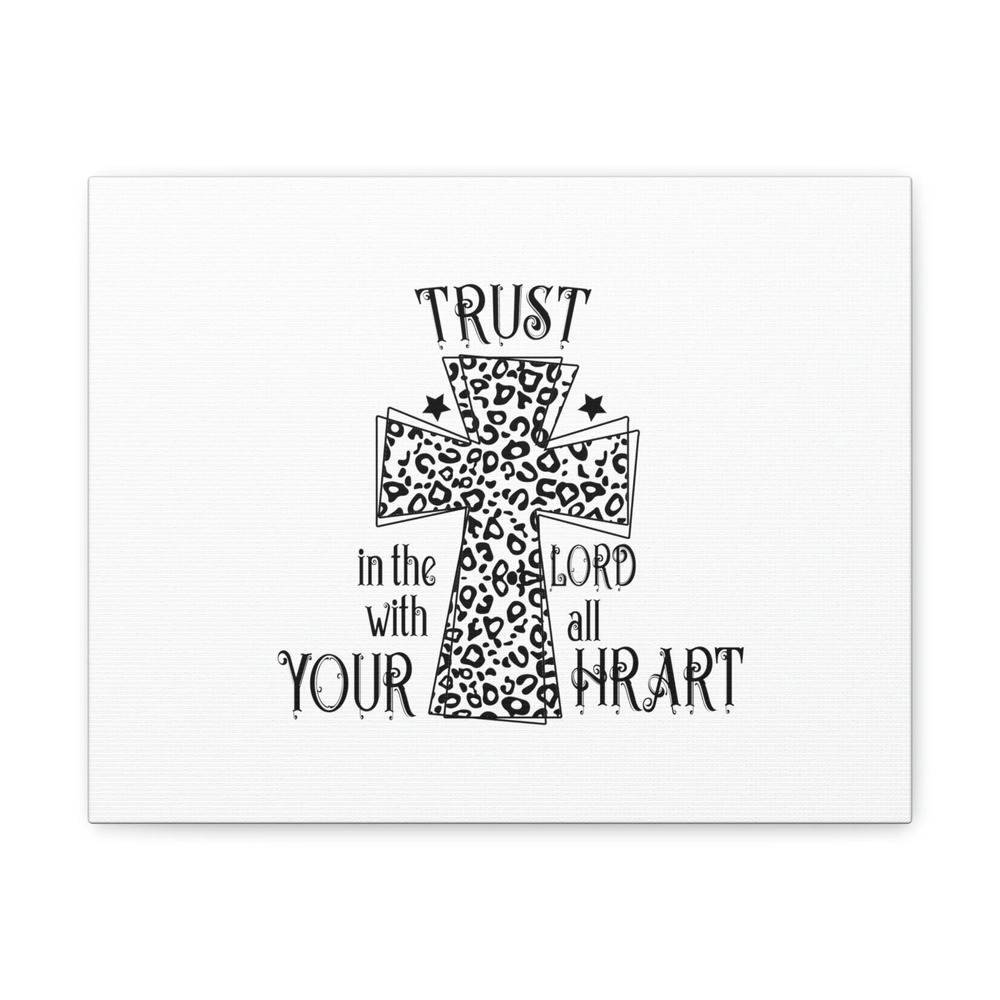 Scripture Walls Proverbs 3:5 Trust In The Lord Cross Bible Verse Canvas